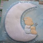 Fiocco nascita personalizzato Mezzaluna